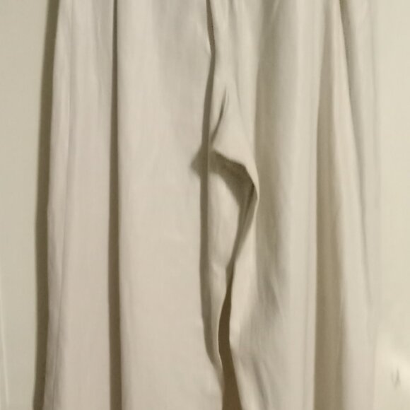 Jason Wu 2-PC Crop Top PantSuit (L) TAN w/gold flecks shines NWT - Picture 13 of 15